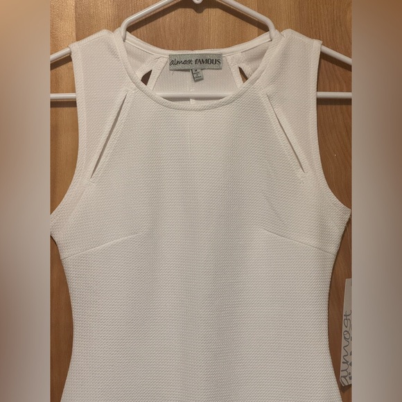 Almost Famous White Textured Dress - Picture 2 of 6